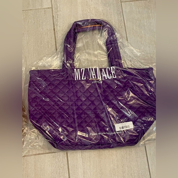MZ Wallace Bags Mz Wallace Metro Tote Deluxe Medium In Amethyst Nwt